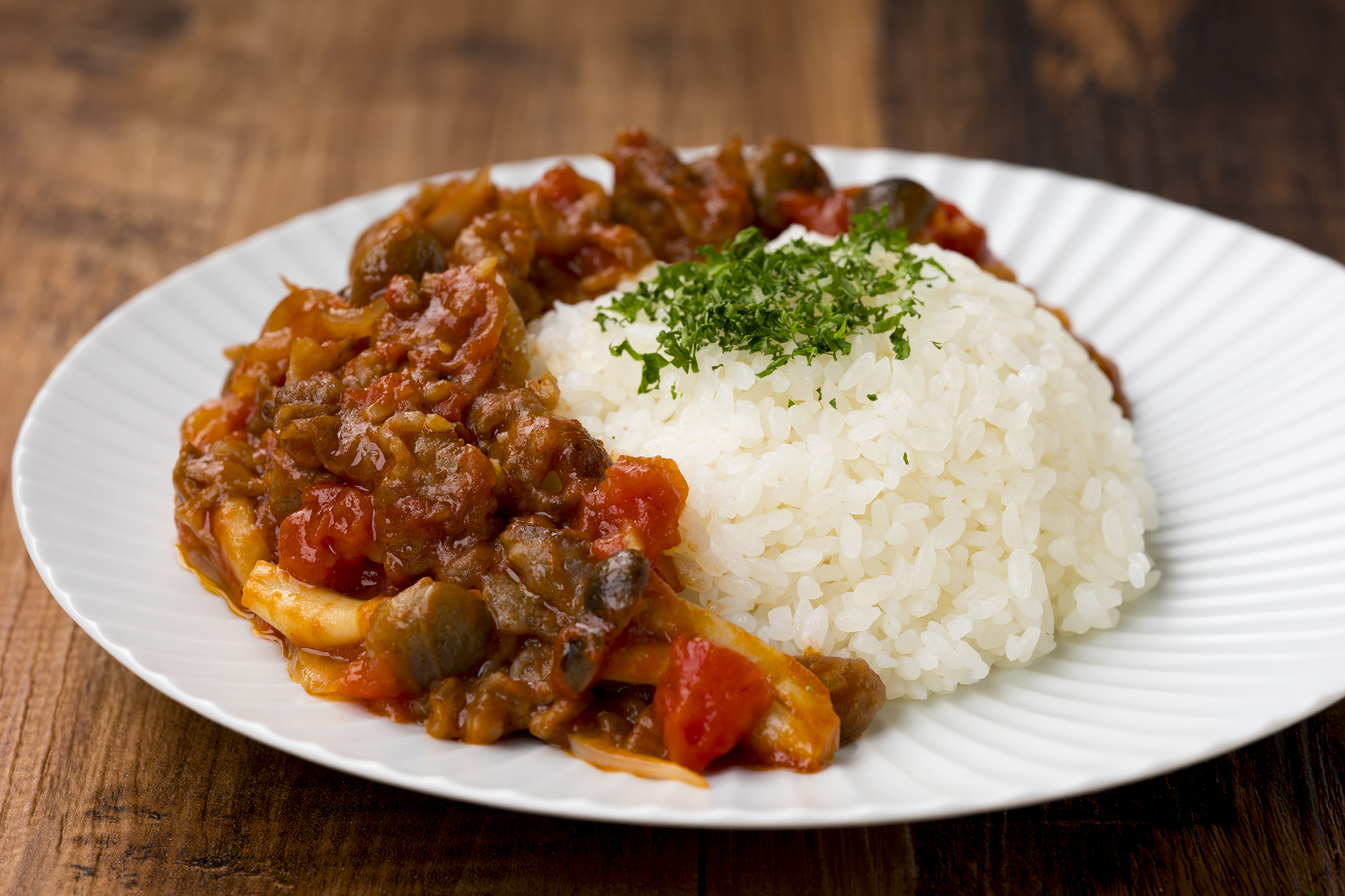 ビーフストロガノフ風ご飯