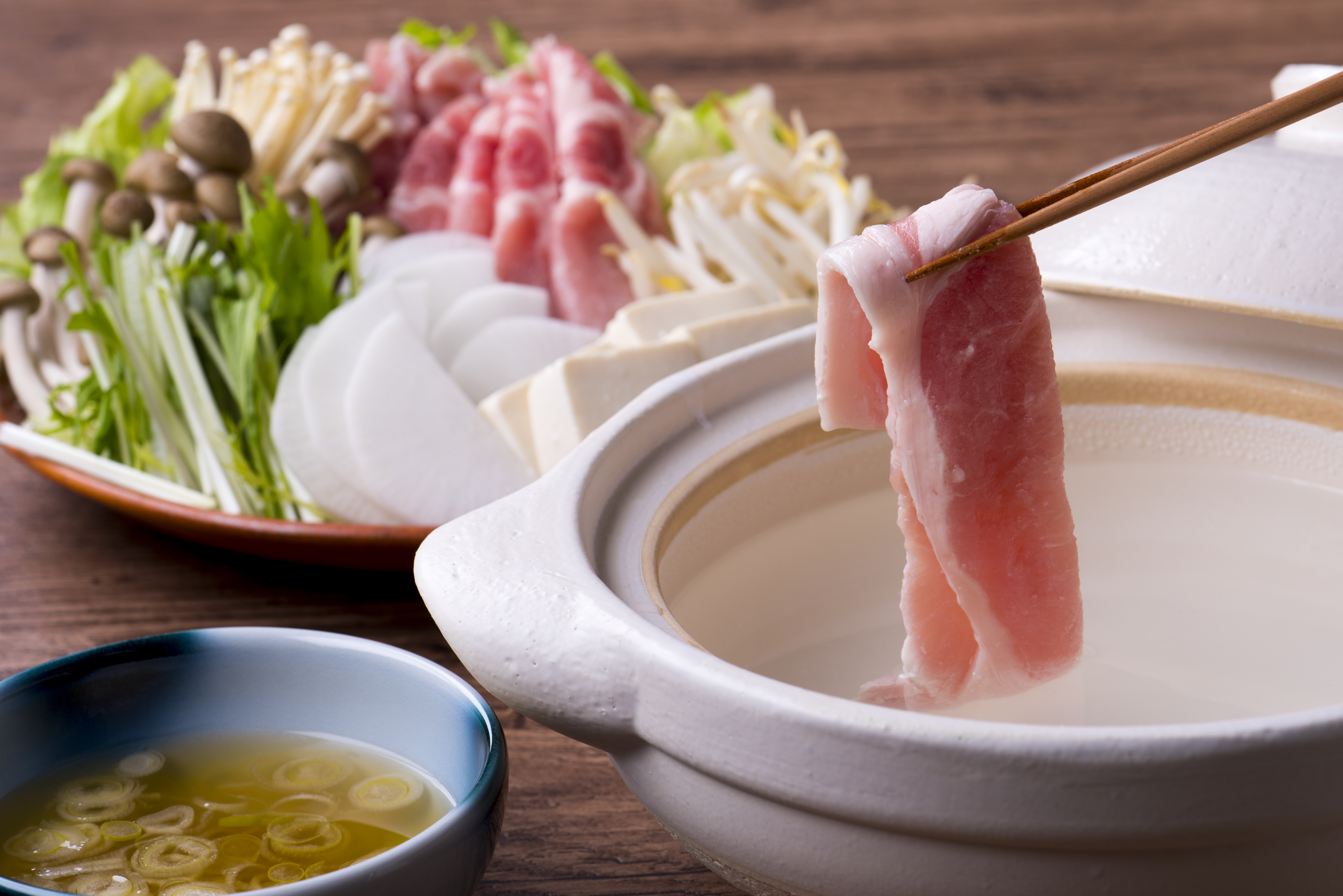 豚肉と野菜のカツオ出汁鍋