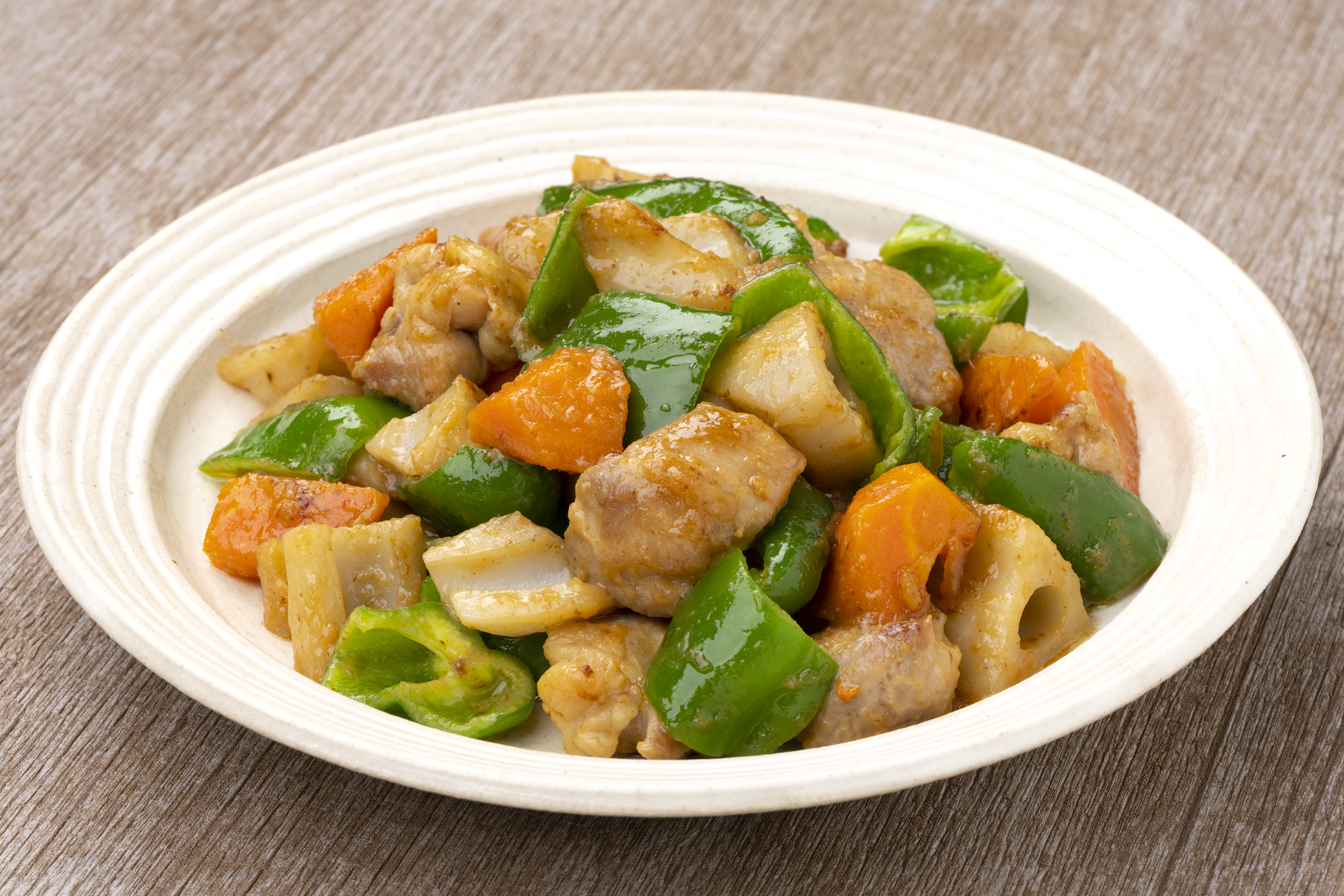 鶏肉と野菜の味噌炒め