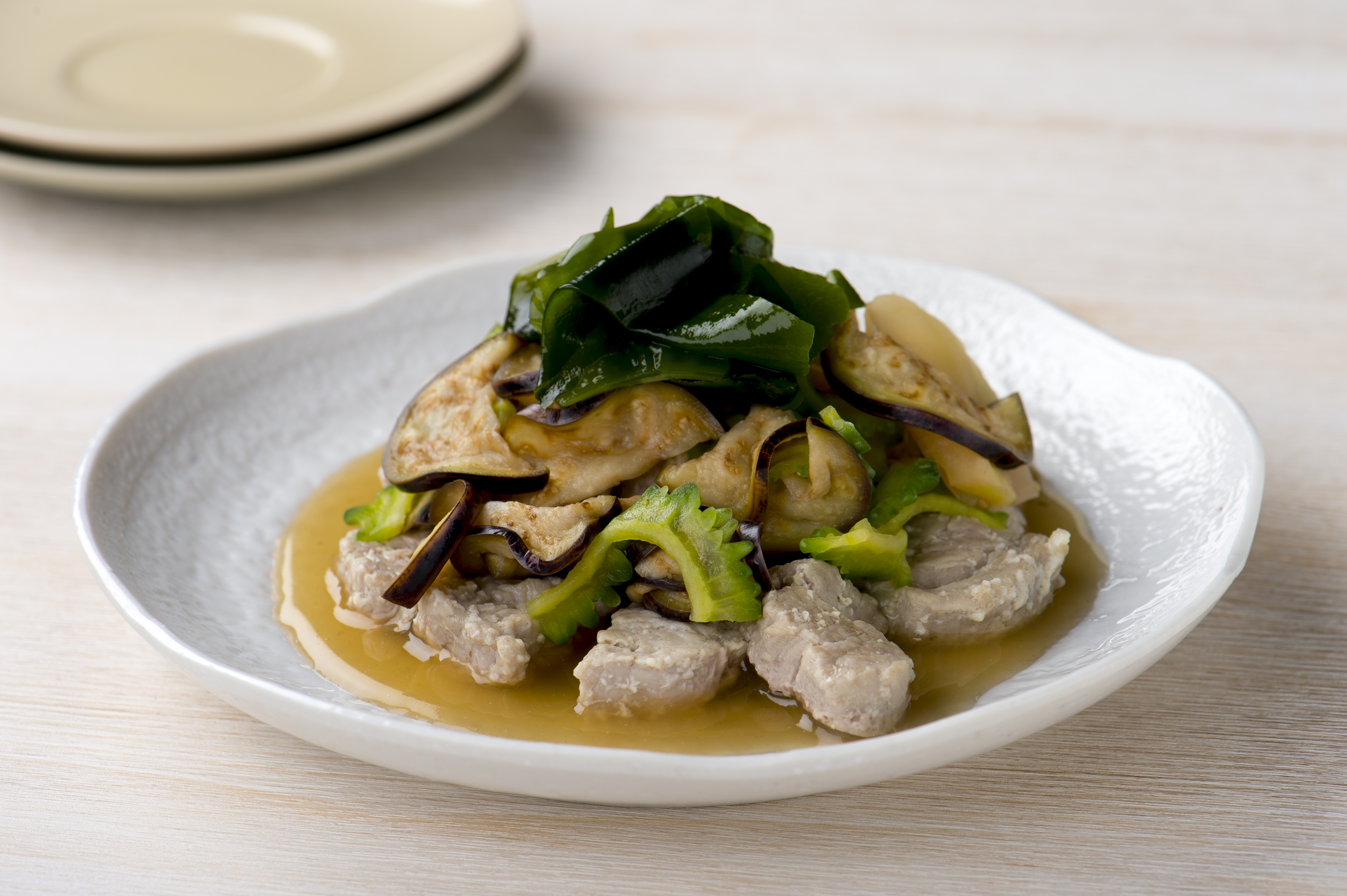 塩麹豚の甘酢だれ