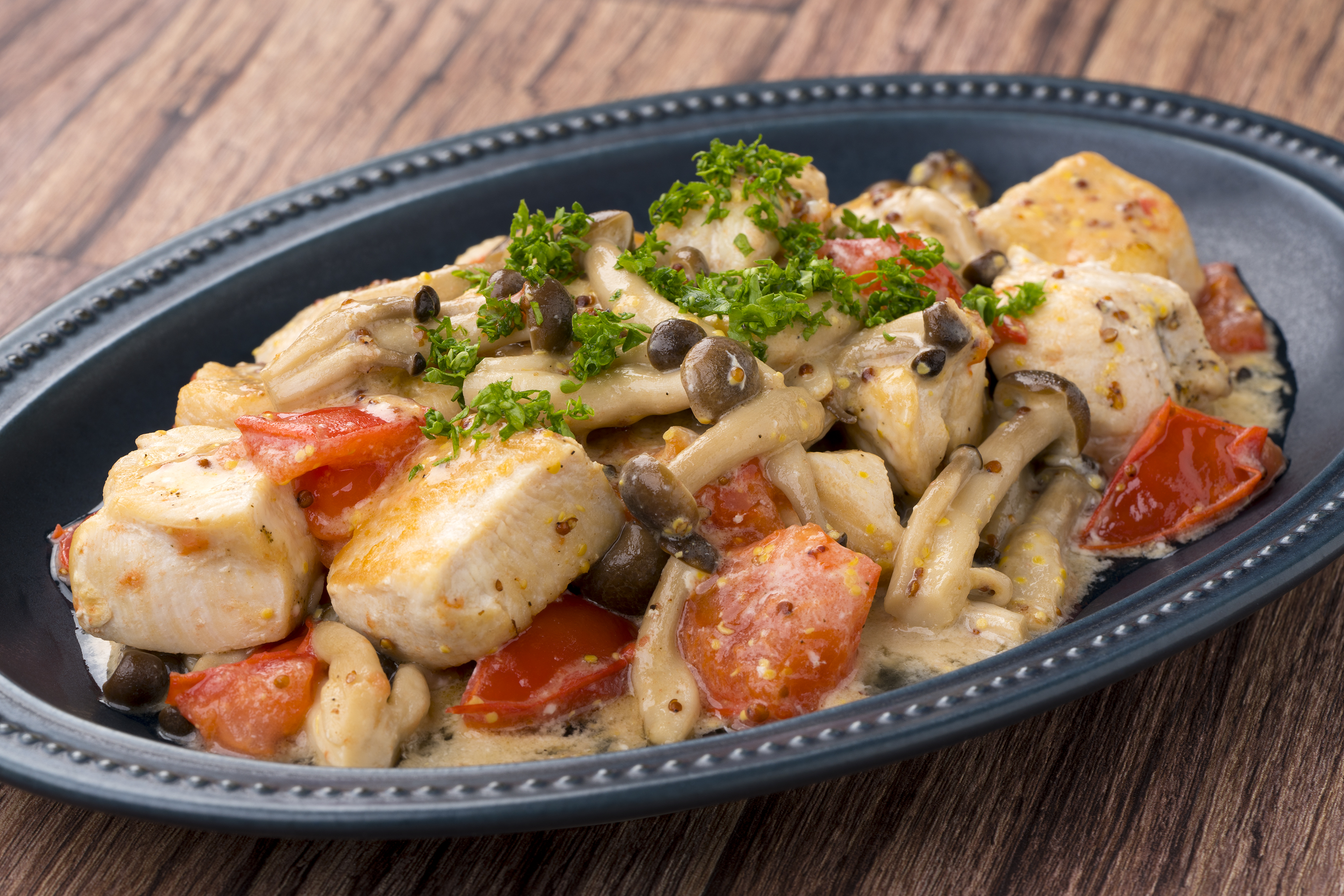 鶏むね肉のマヨマスタード炒め