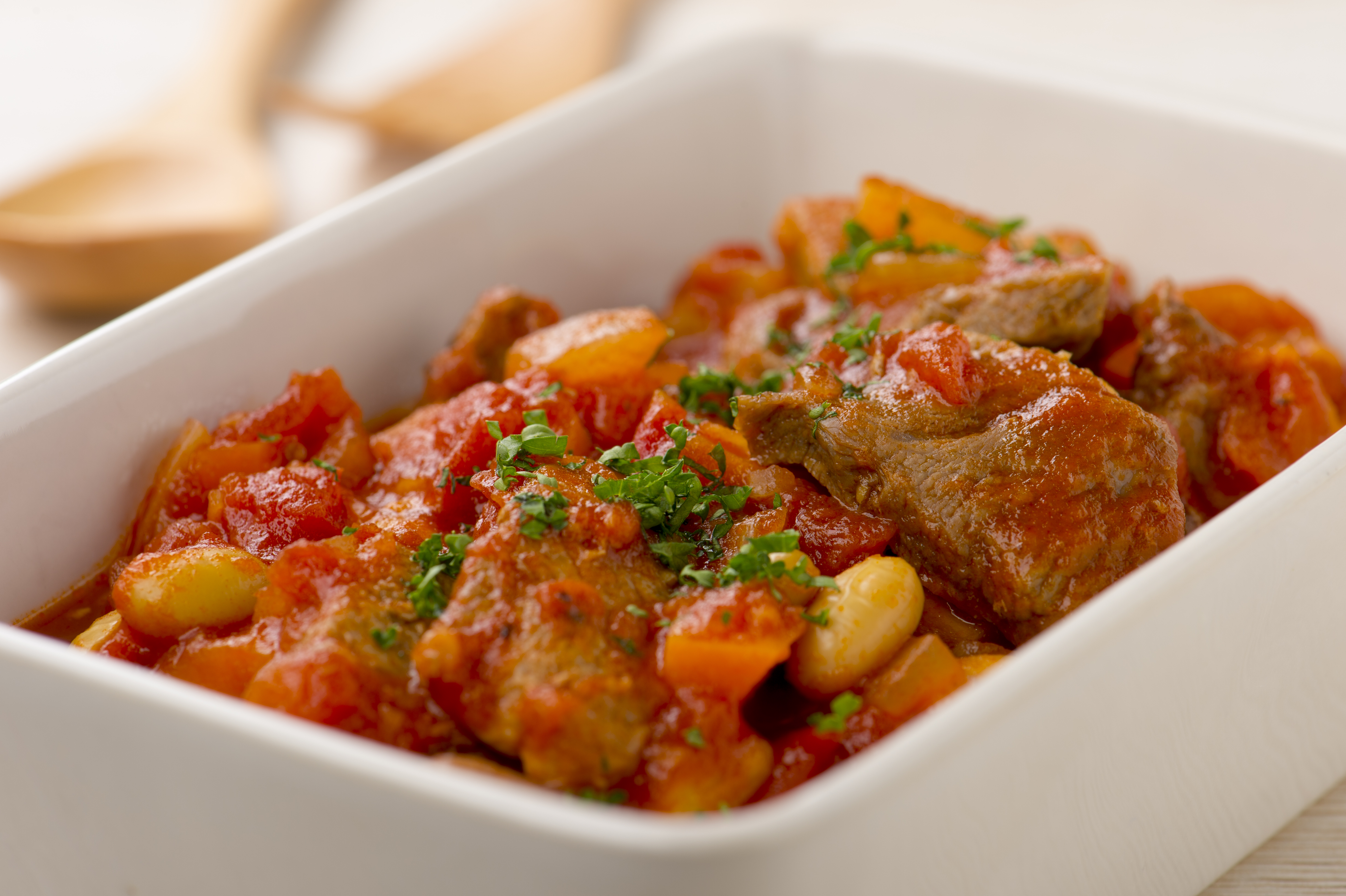 豚肉と大豆のトマト煮込み