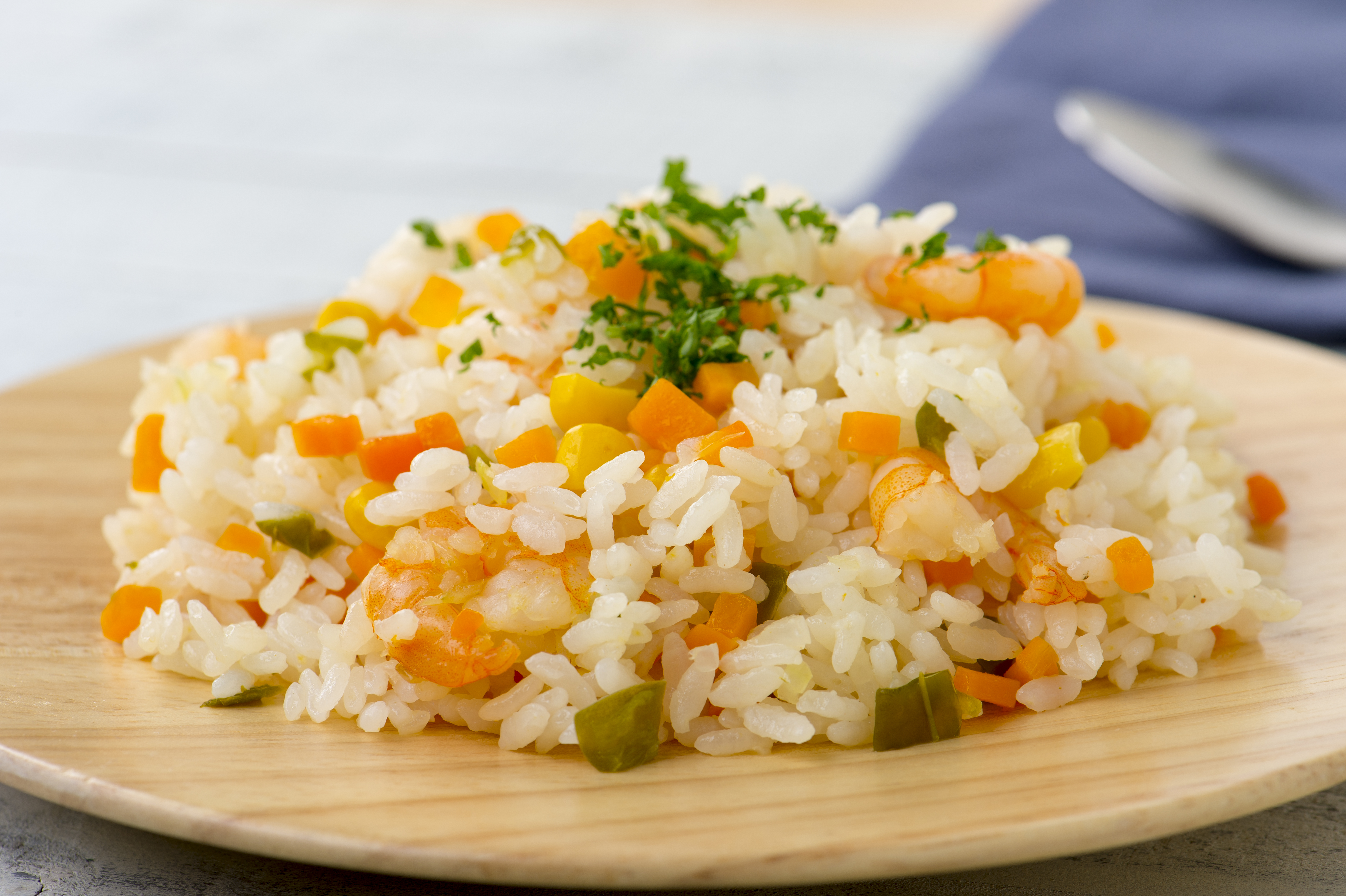 コーン入り炊き込み海老ピラフ