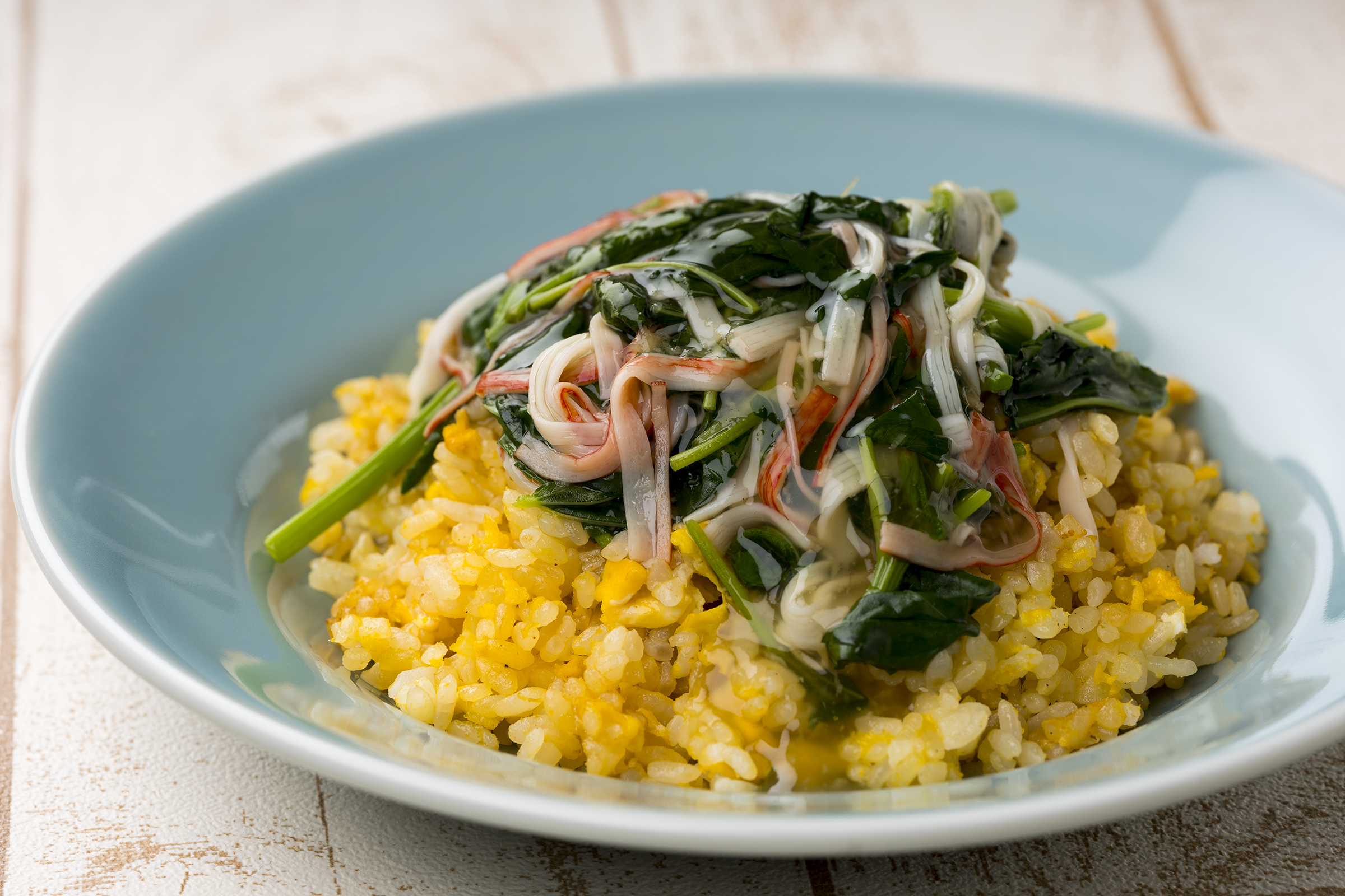 モロヘイヤのあんかけチャーハン