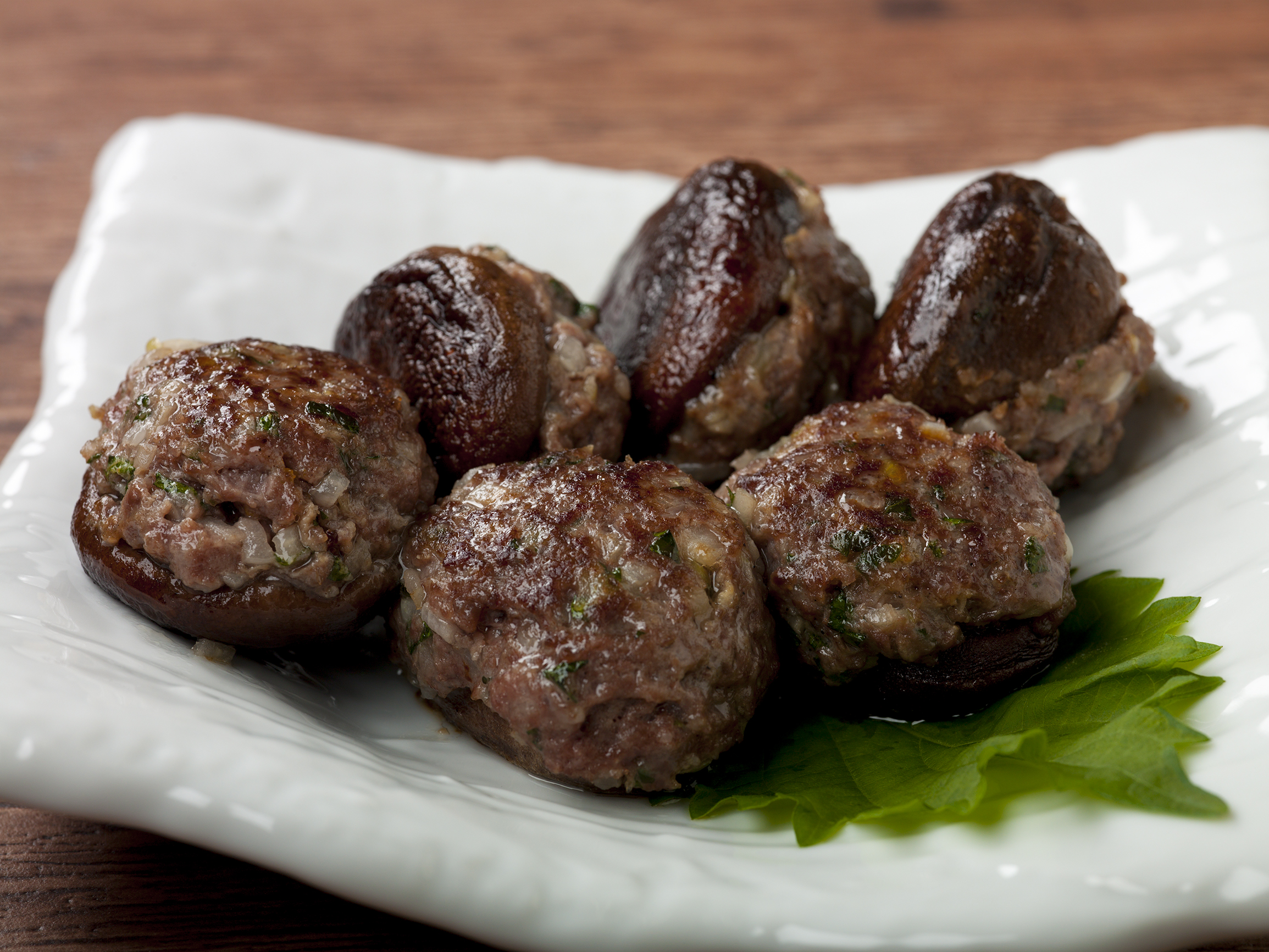 シイタケの肉詰め