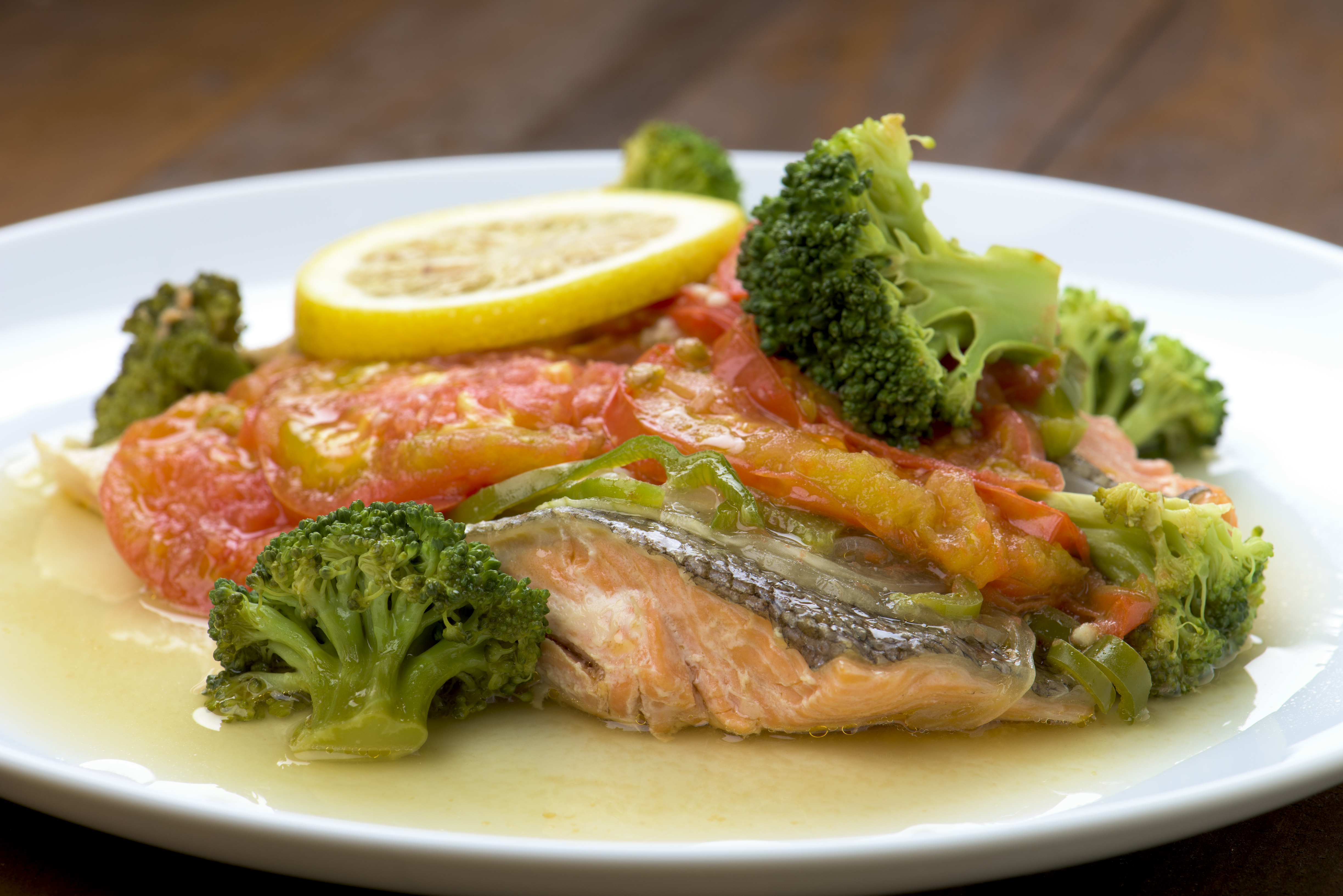 鮭のにんにく醤油蒸し