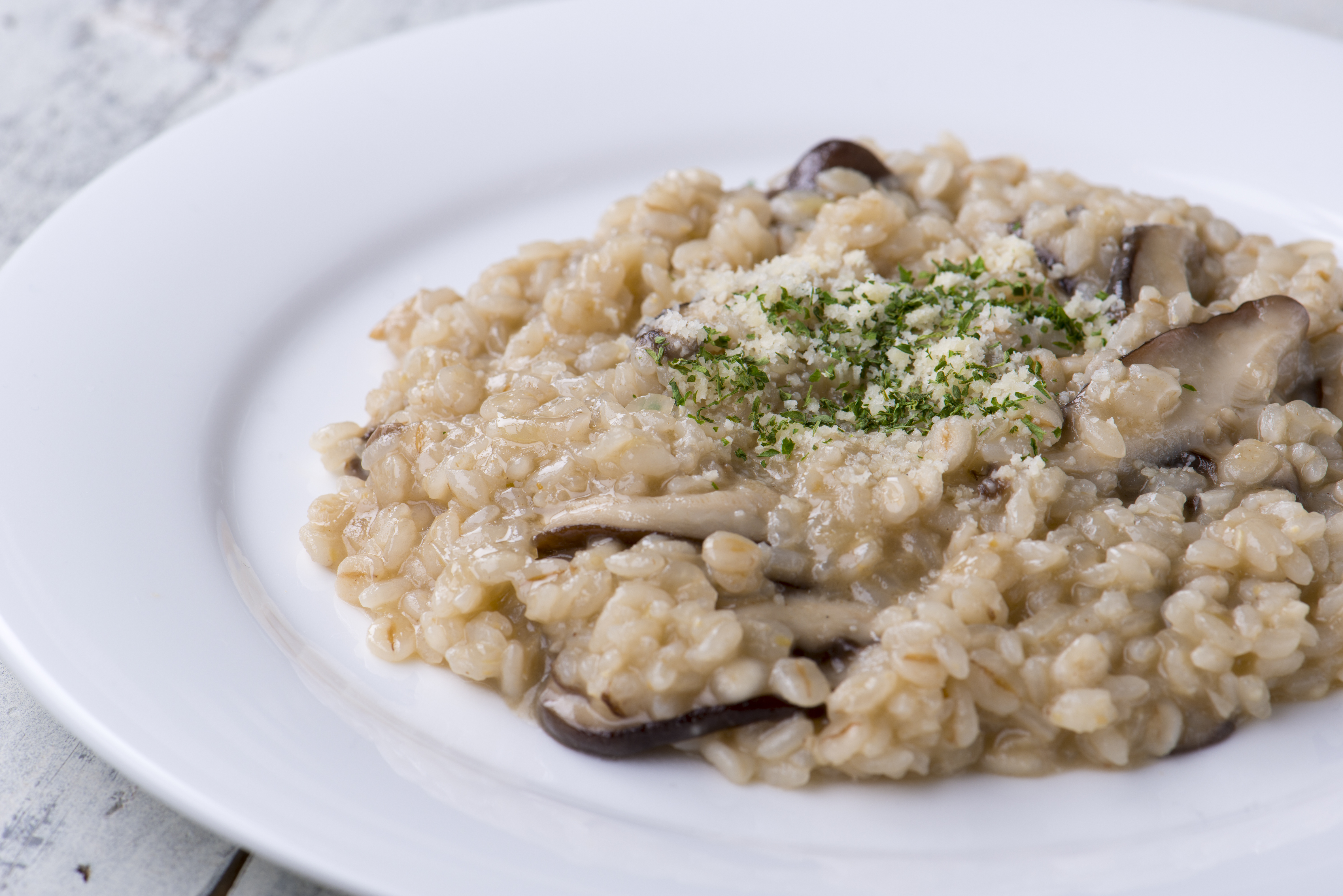 しいたけとアンチョビのリゾット