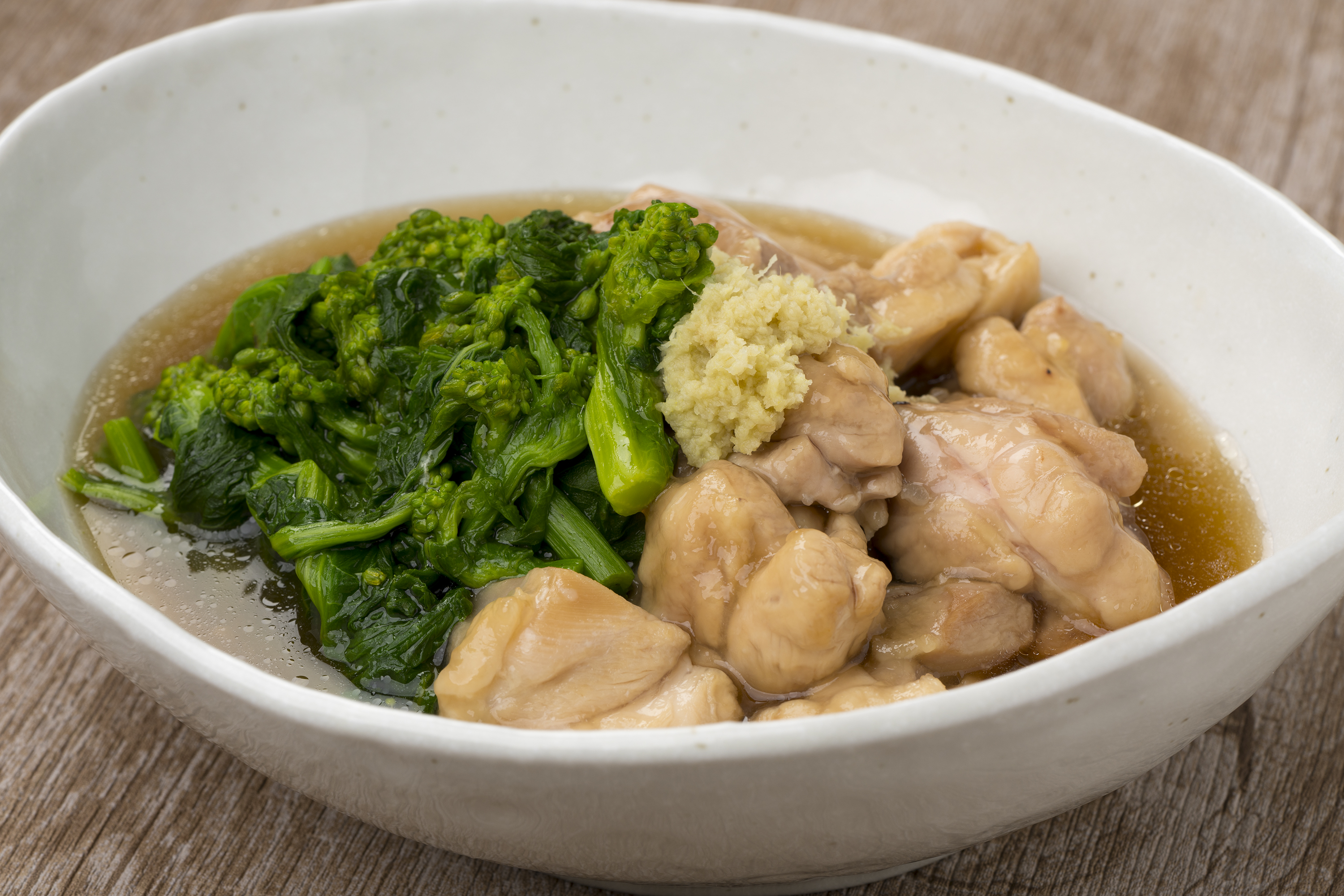 鶏肉と菜の花の煮物