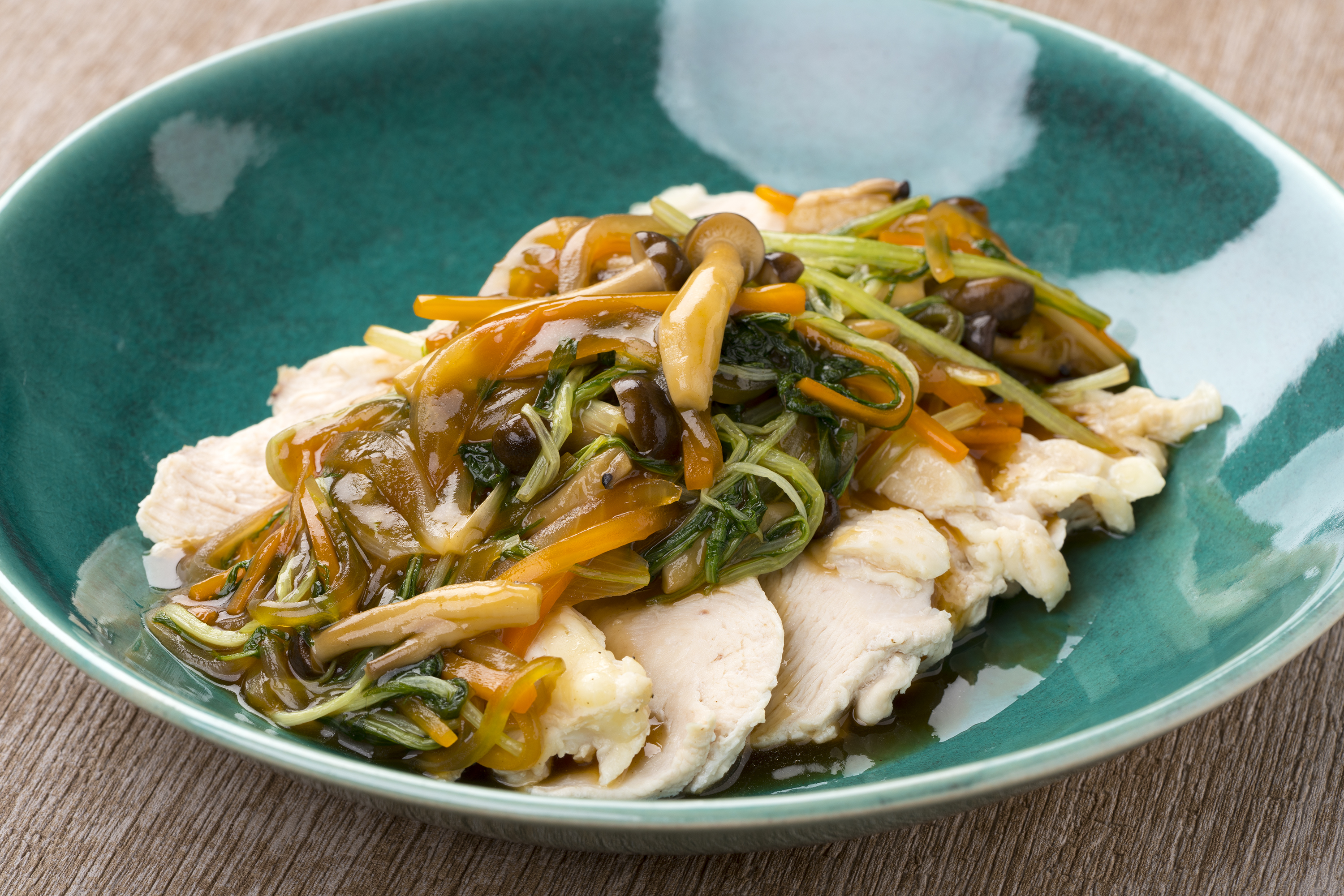 茹で鶏のさっぱり野菜あんかけ