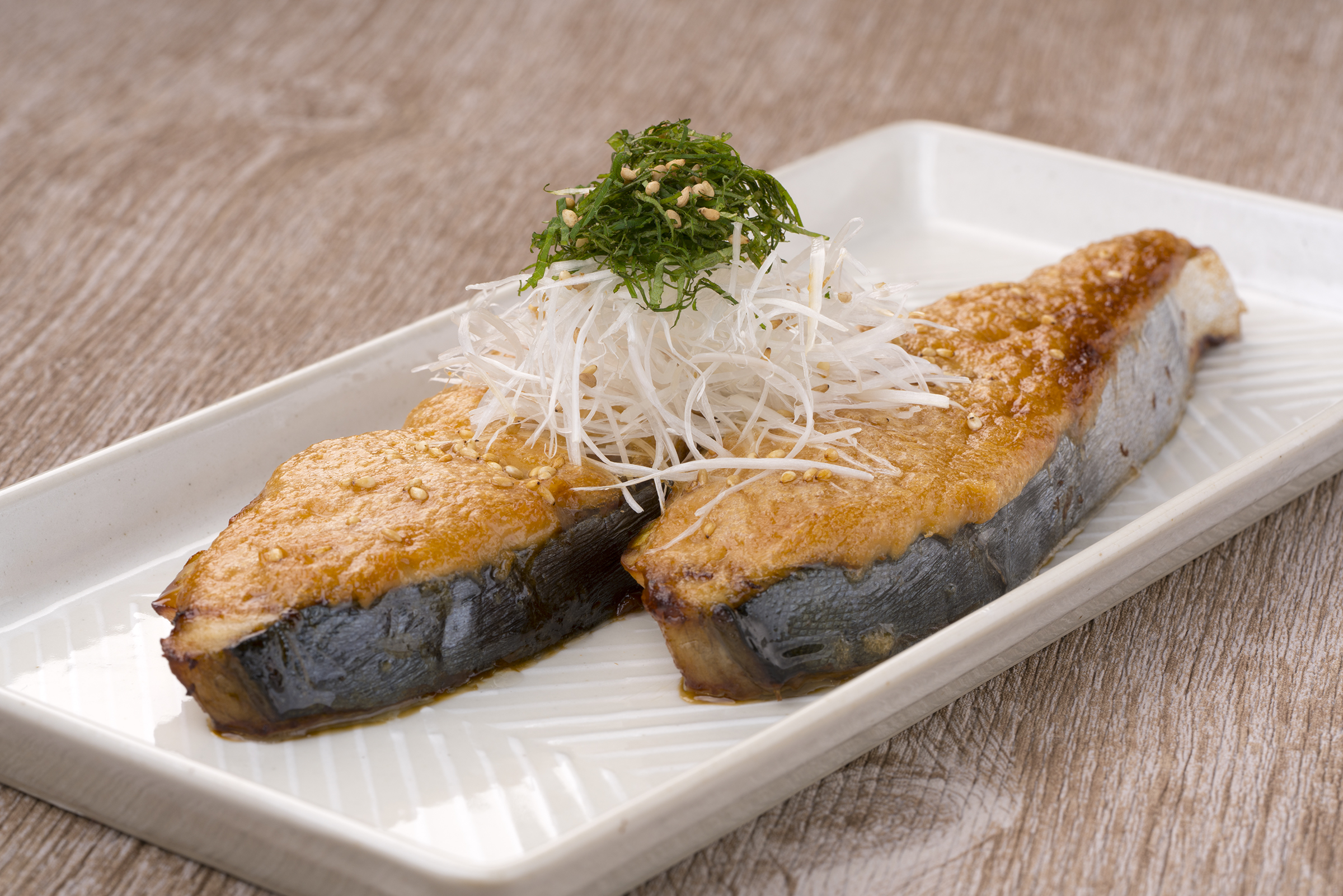 サワラの梅味噌焼き