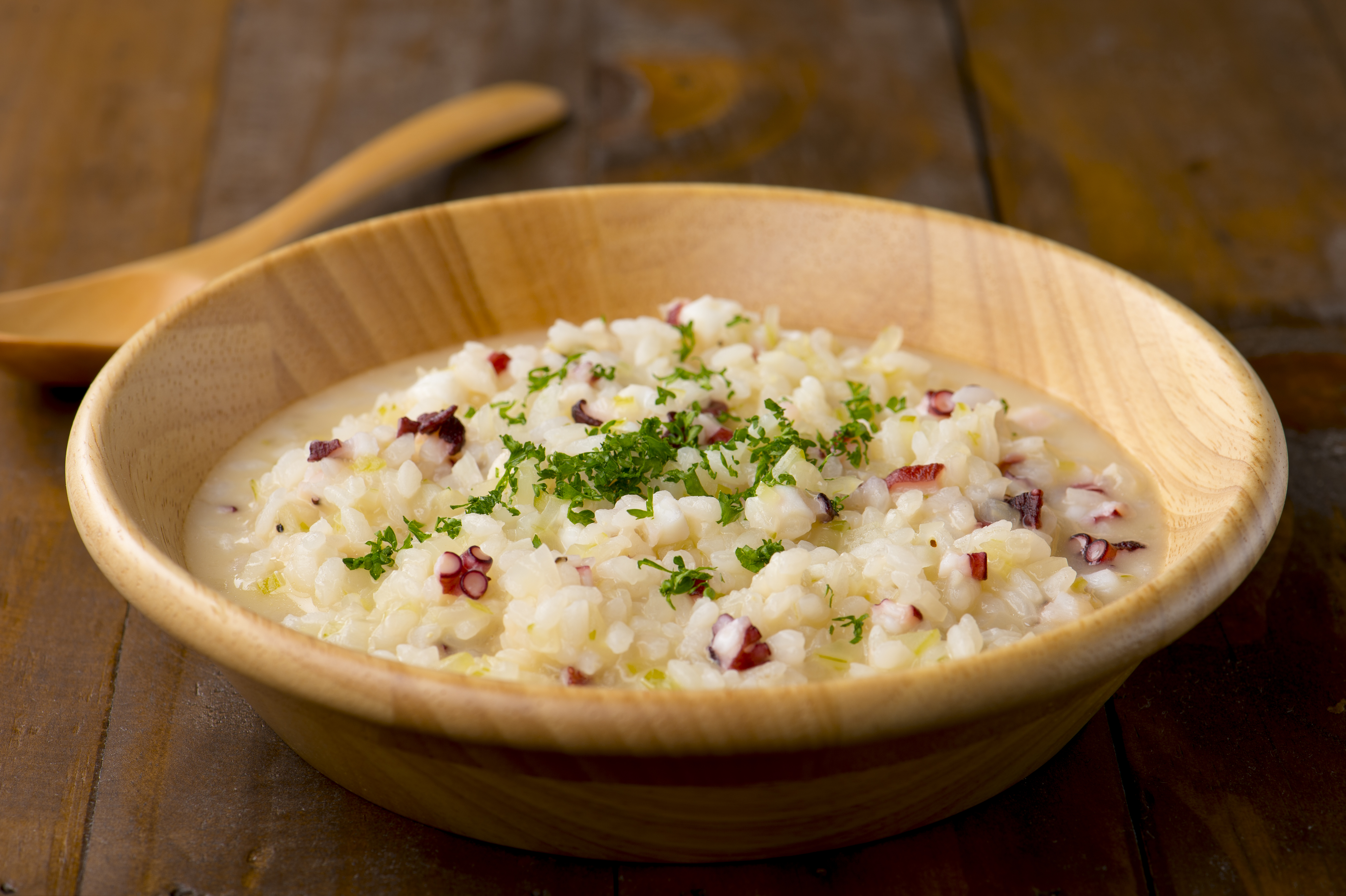 タコとセロリのリゾット