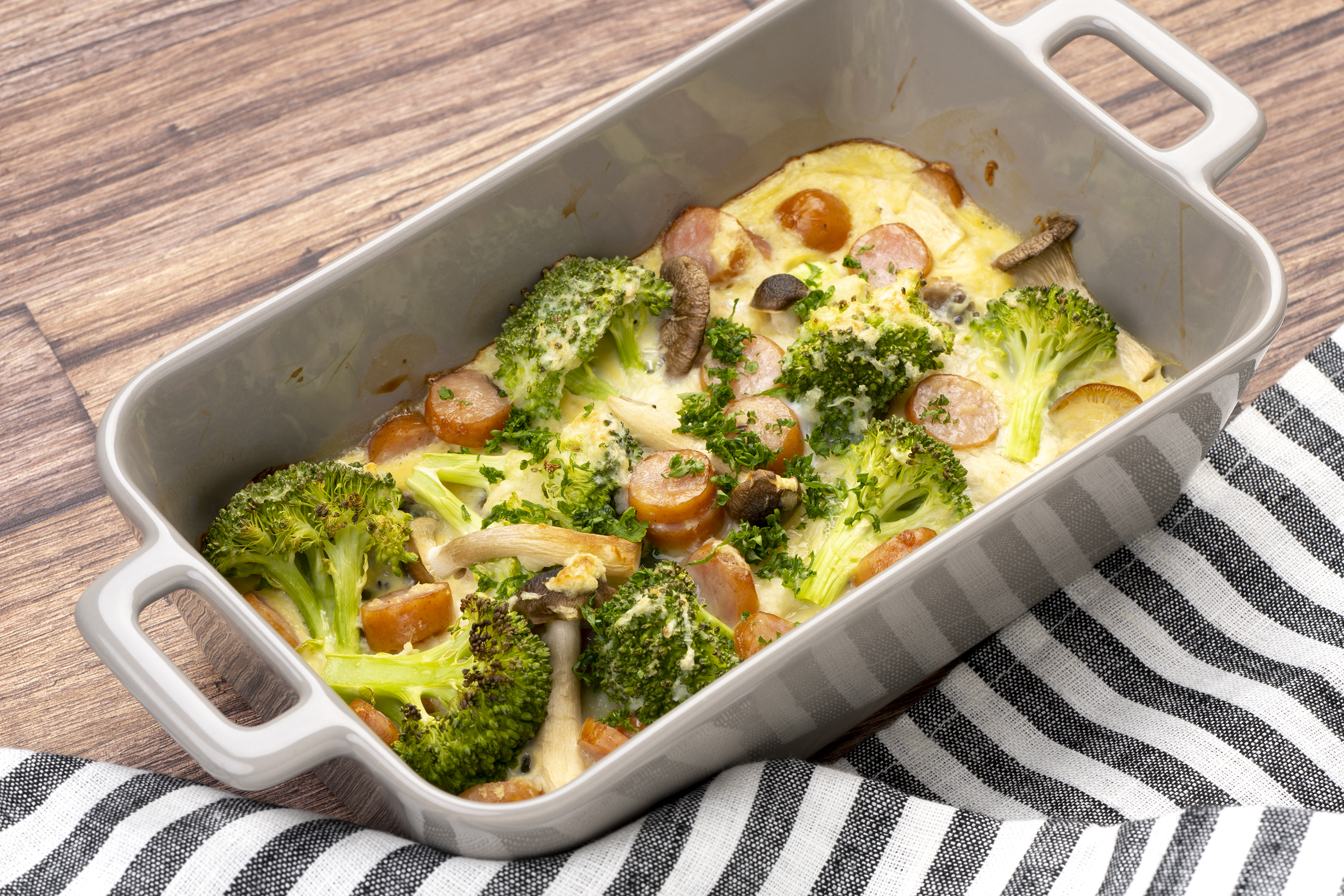 きのこと長芋のグラタン