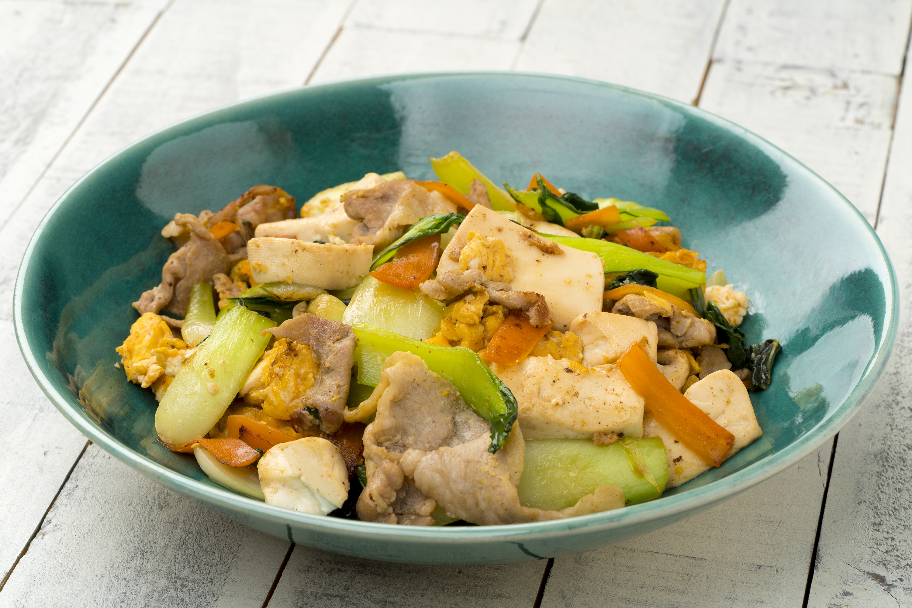 チンゲン菜のチャンプルー