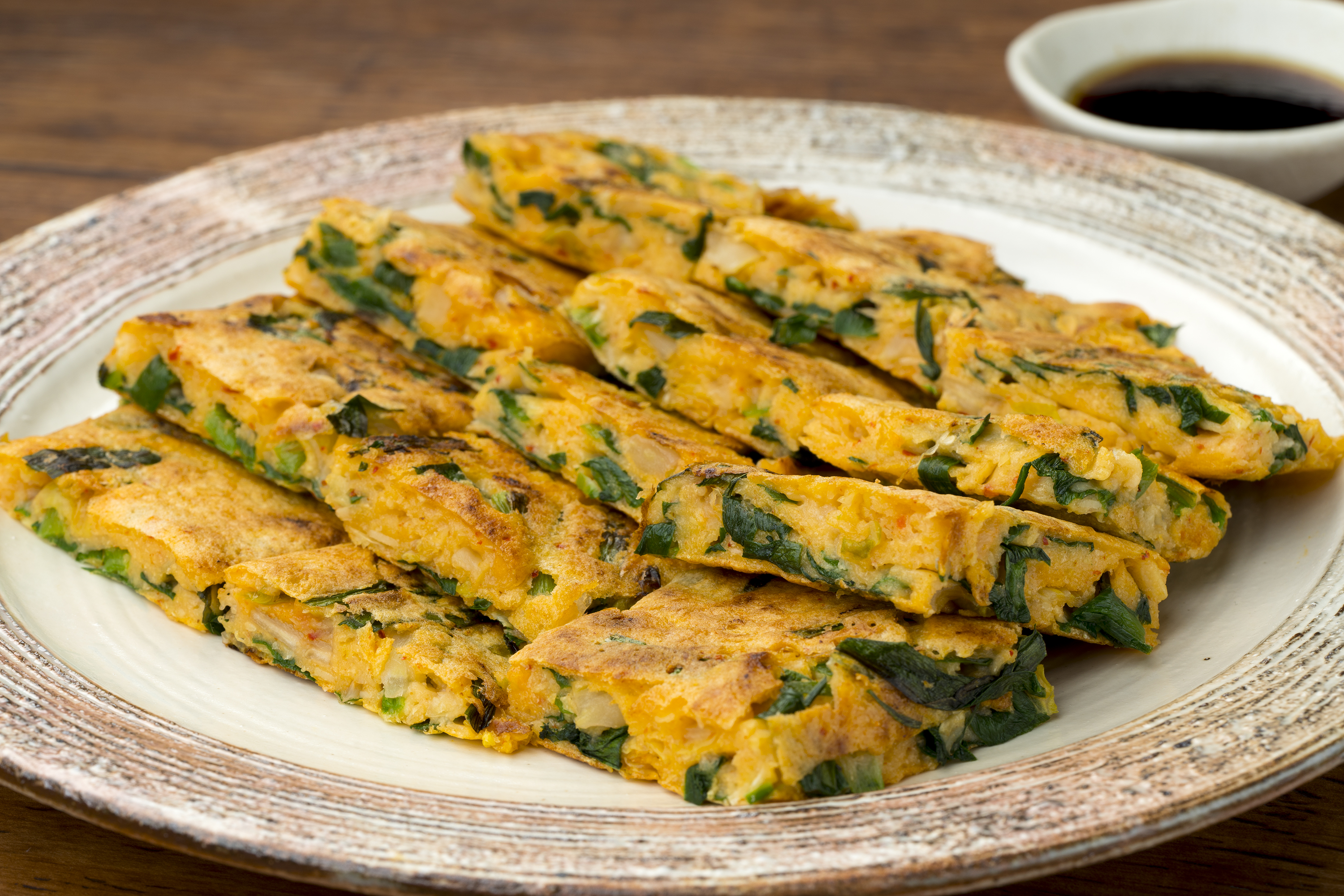 おからとニラのキムチチヂミ