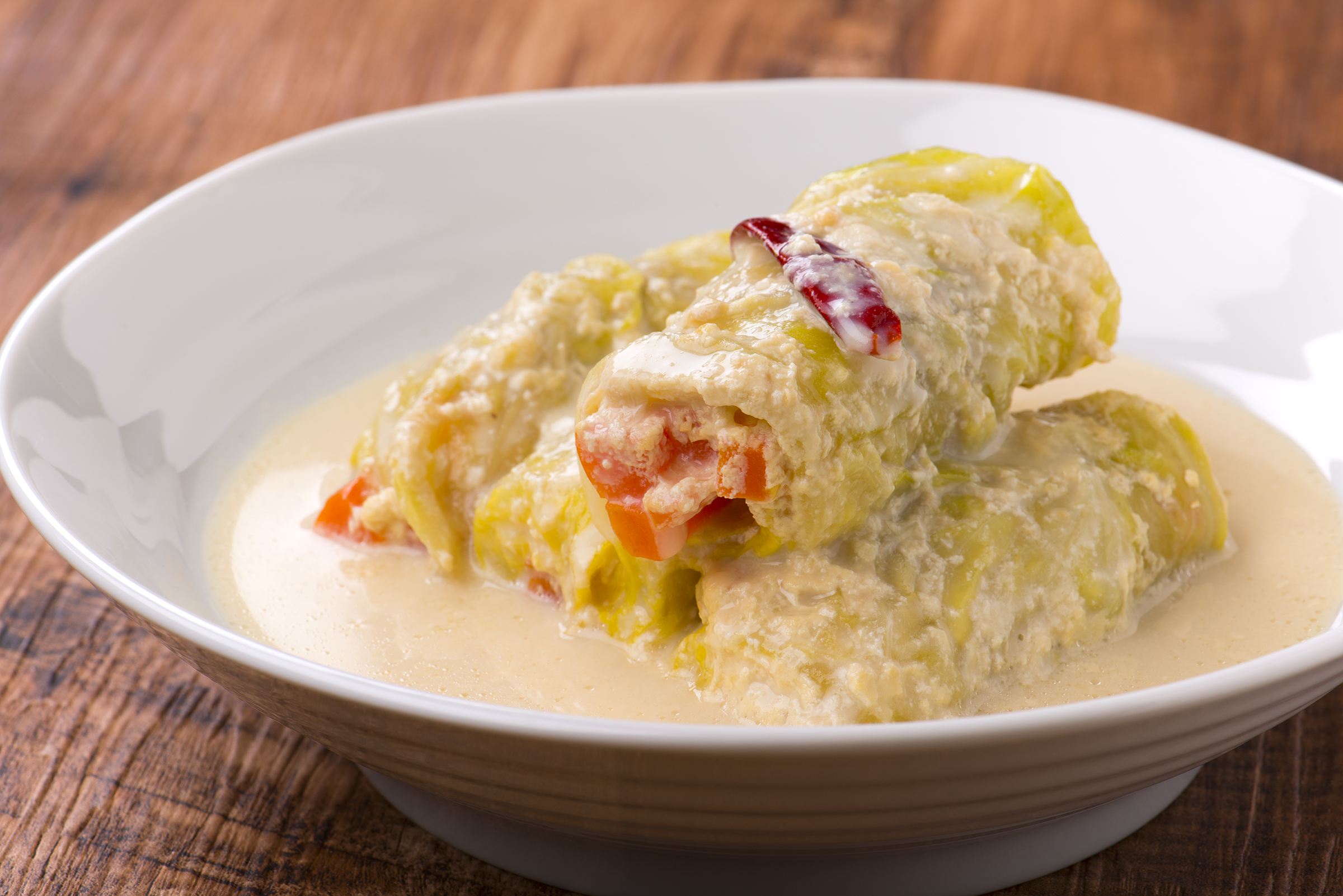 キャベツと豚の豆乳味噌巻き