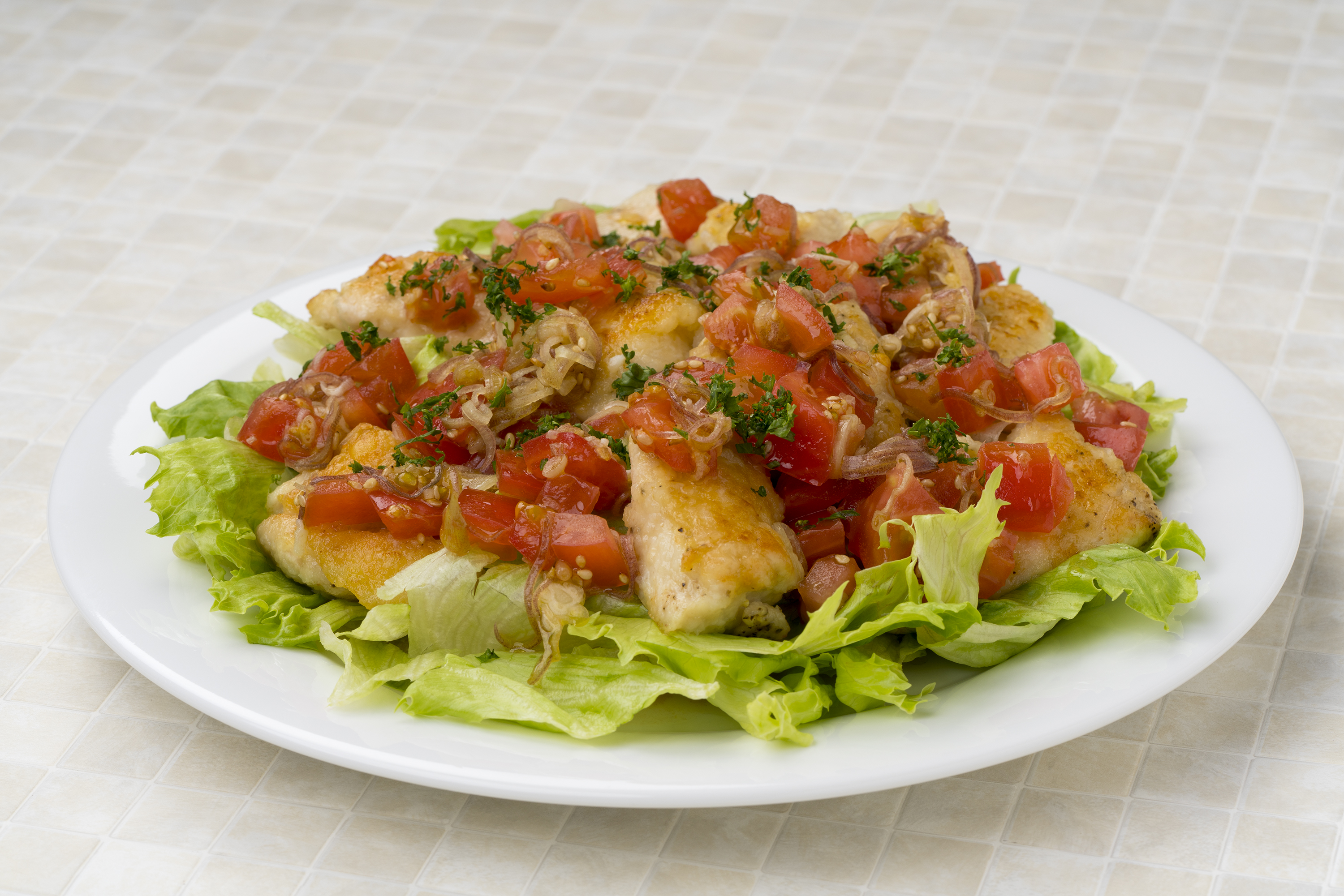 さっぱり！！塩トマトチキン