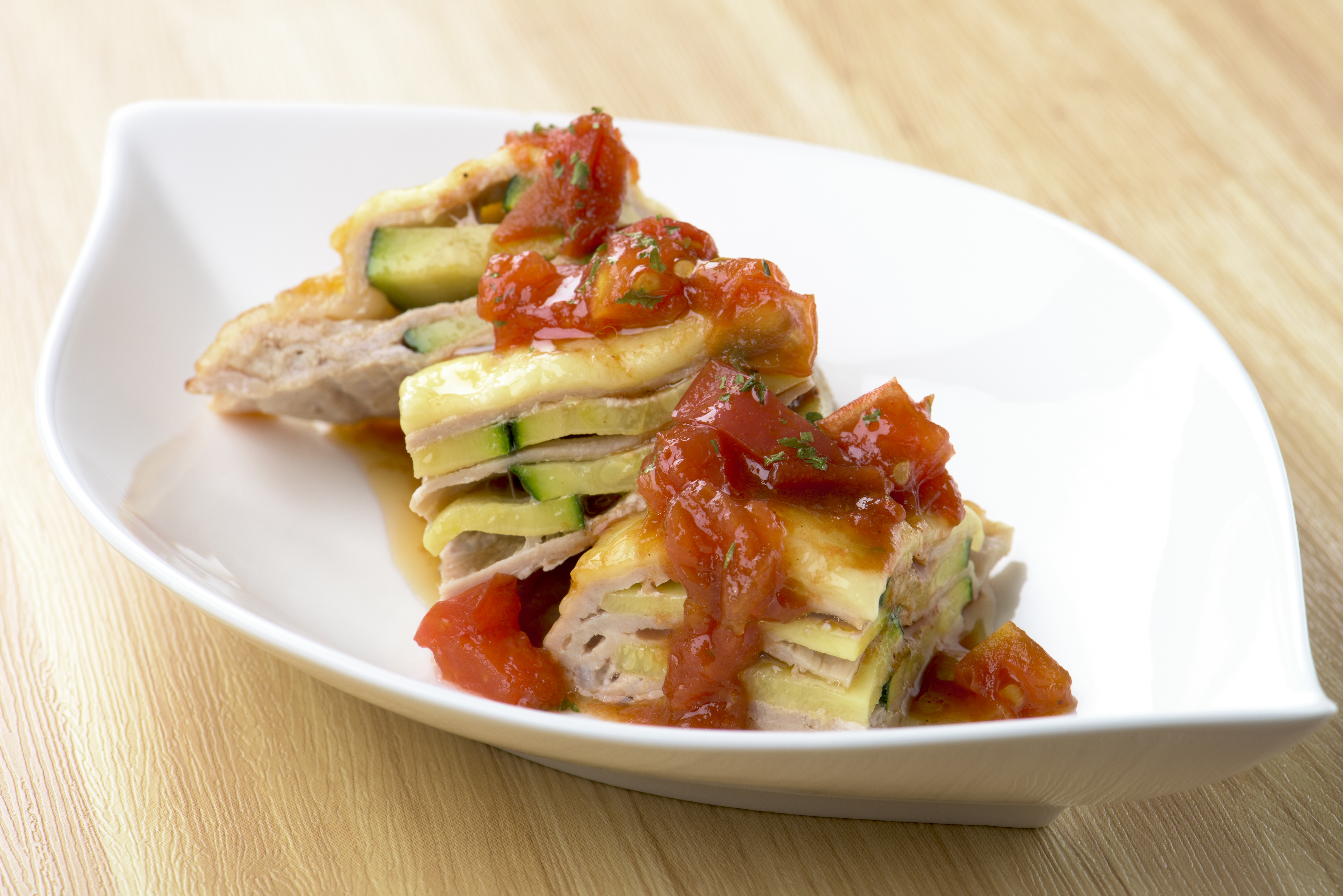 ズッキーニと豚肉のミルフィーユ