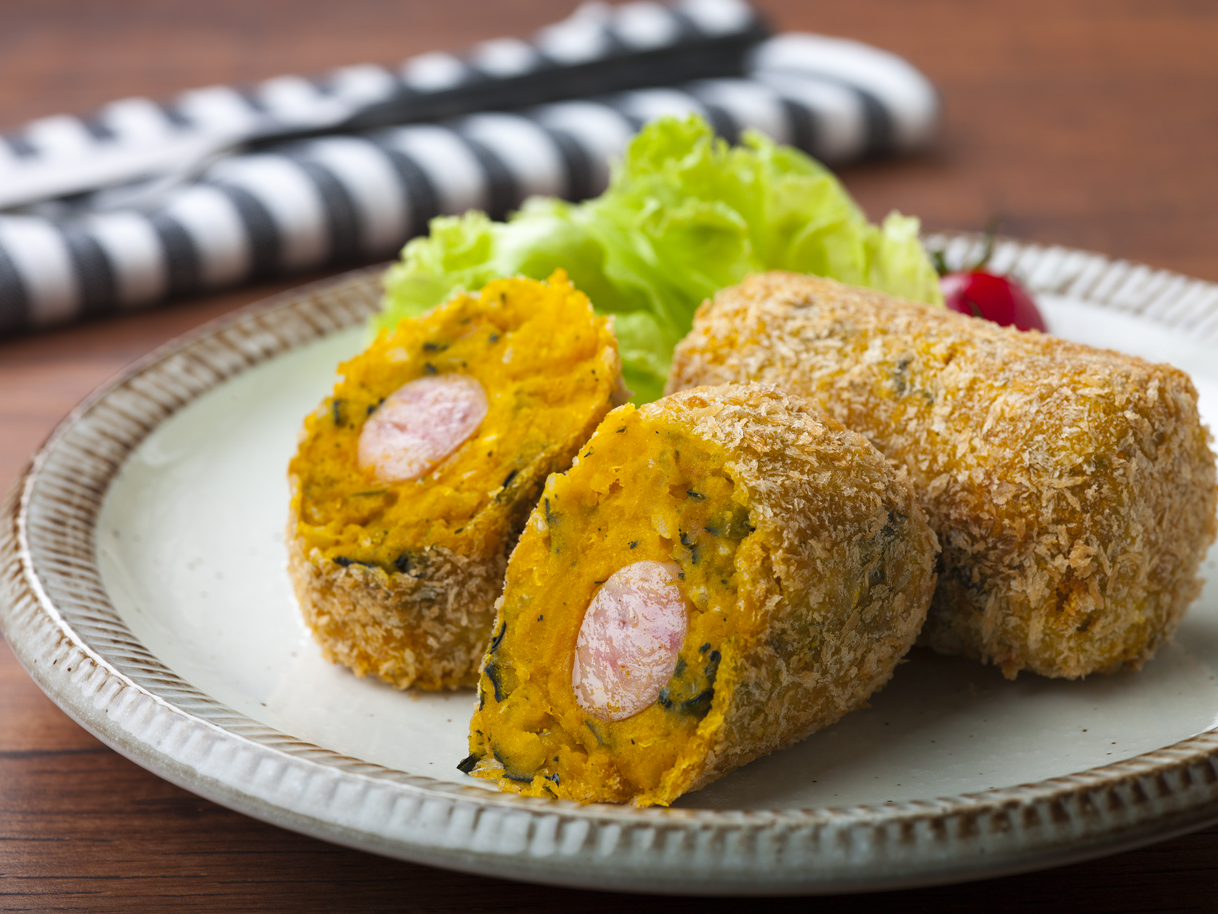 ウィンナー入りかぼちゃコロッケ