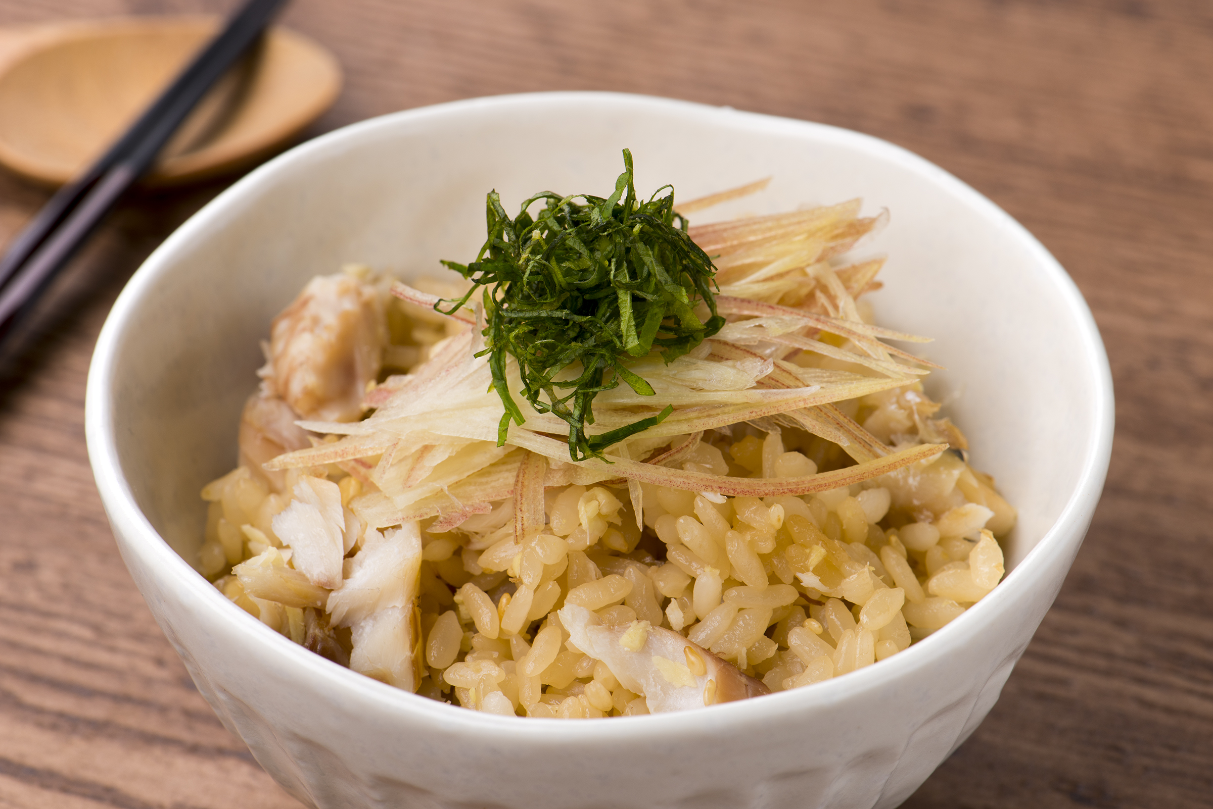 焼きアジと薬味のまぜご飯
