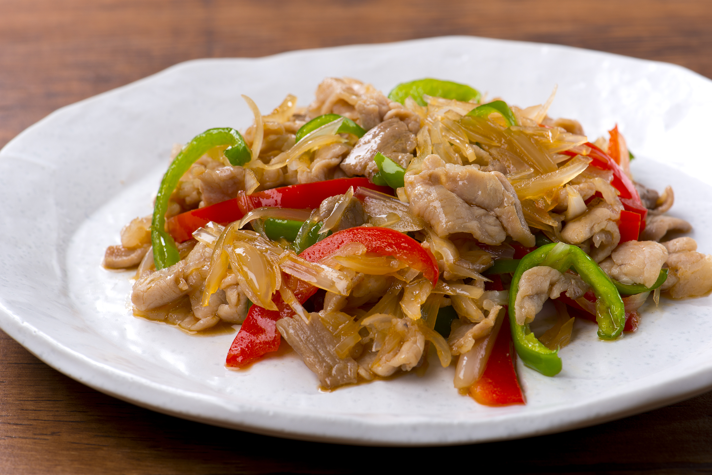 らっきょうと豚肉の炒め物