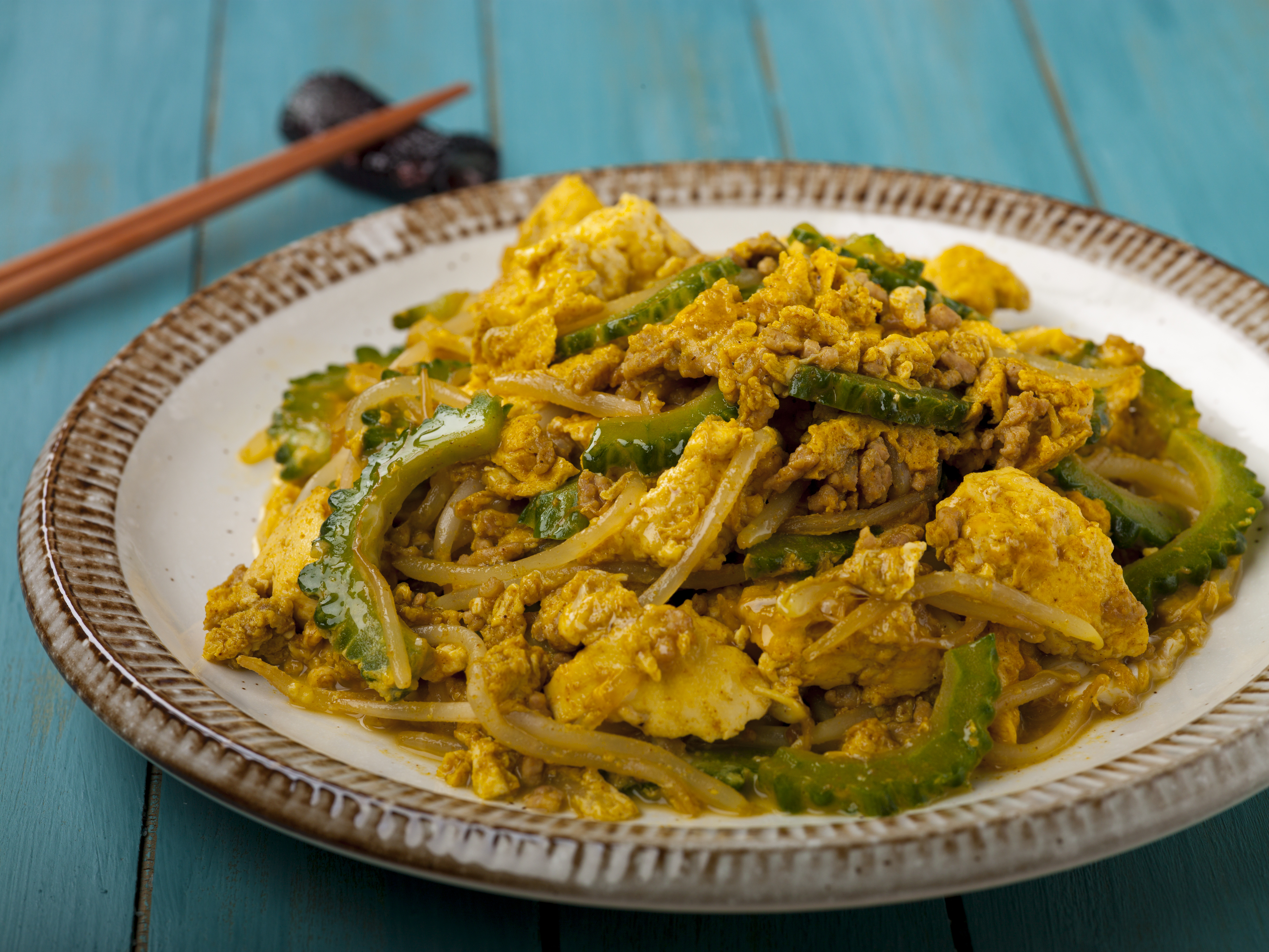 ゴーヤのカレーチャンプルー