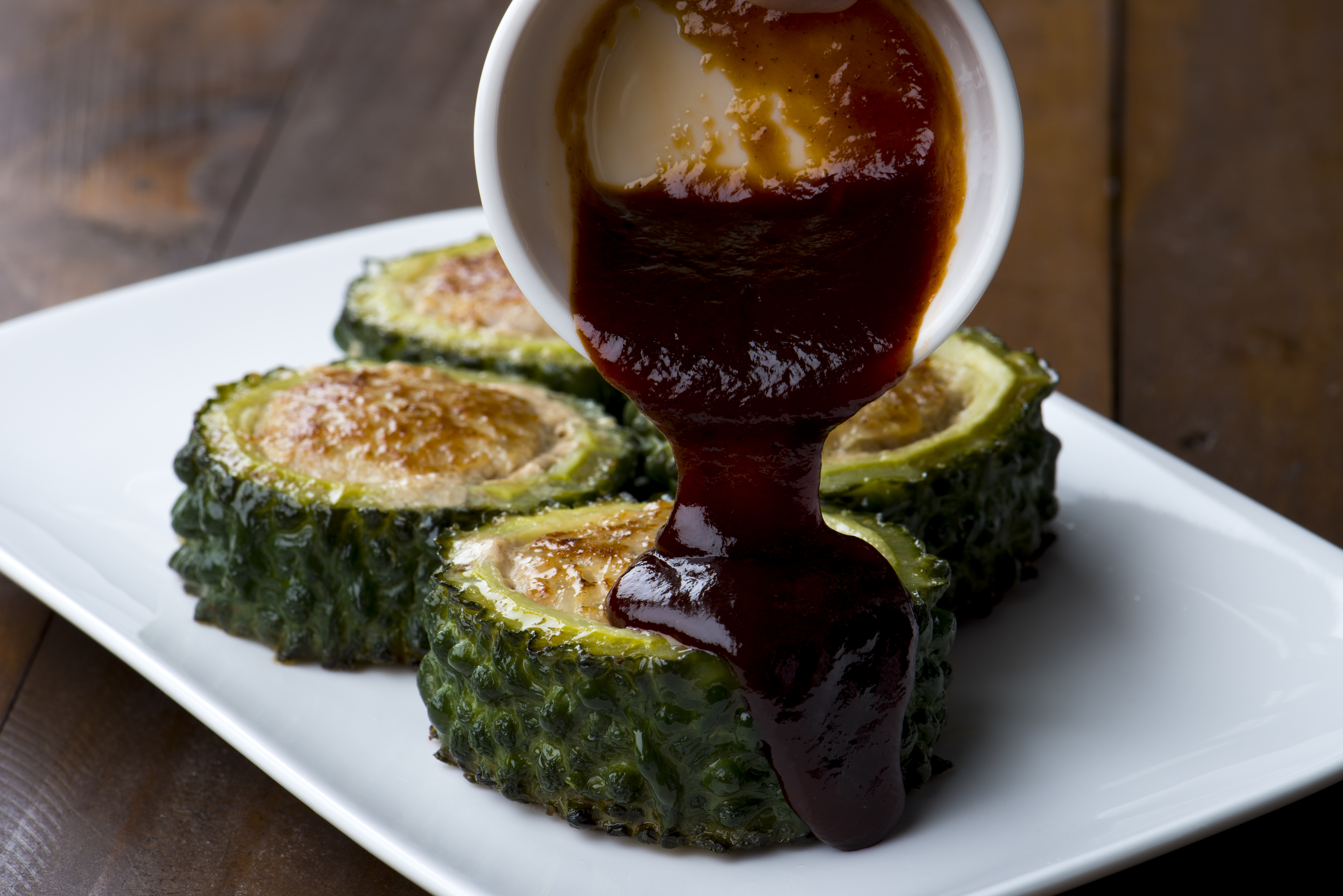 ゴーヤの肉詰め