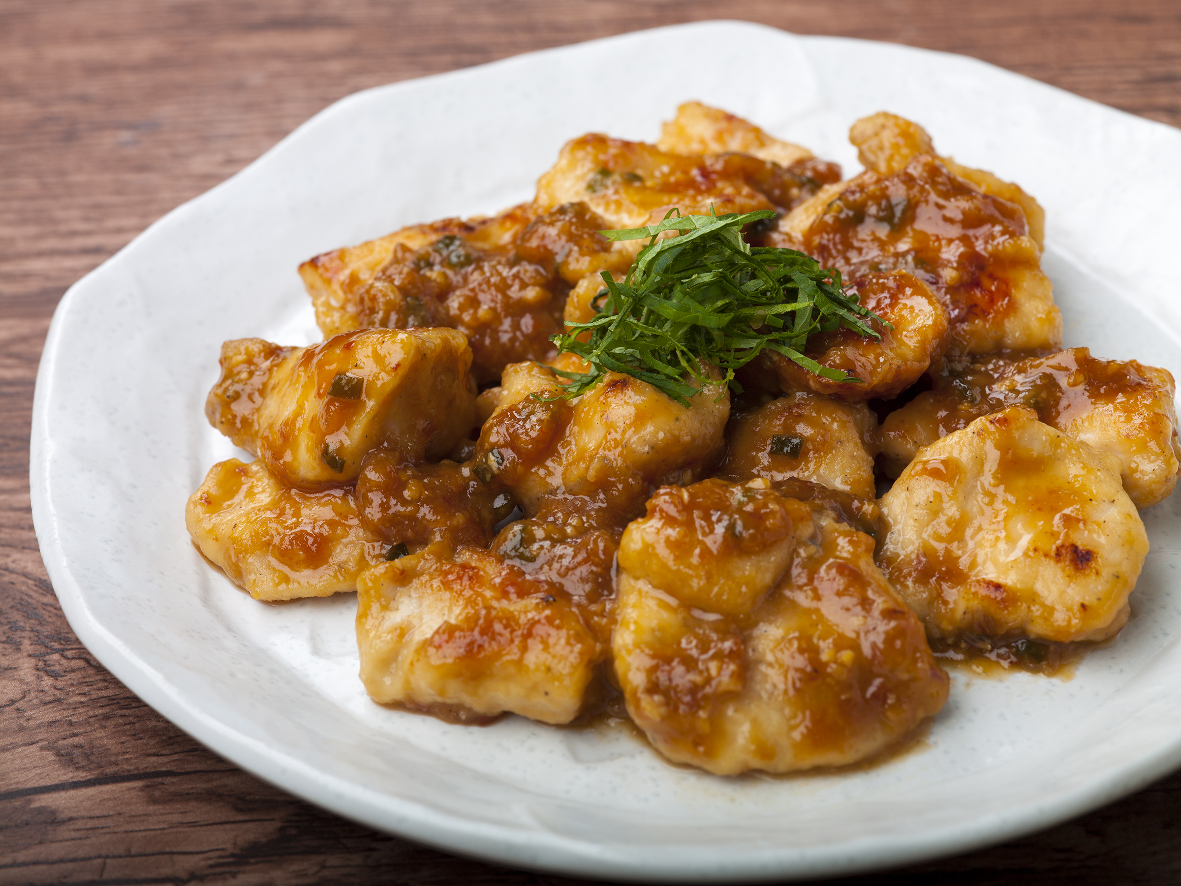 鶏肉の香味味噌照り焼き