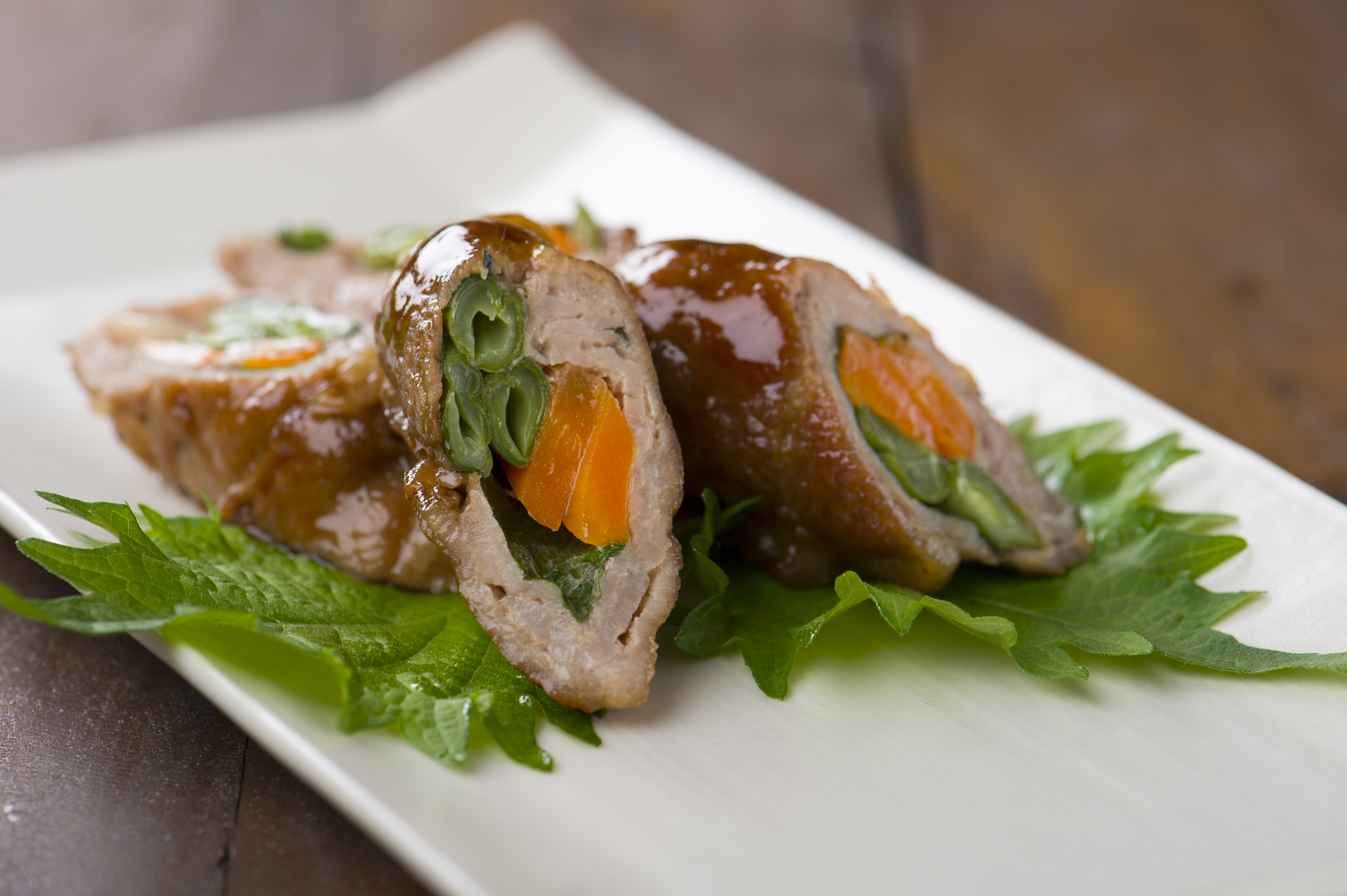 野菜の豚肉巻き