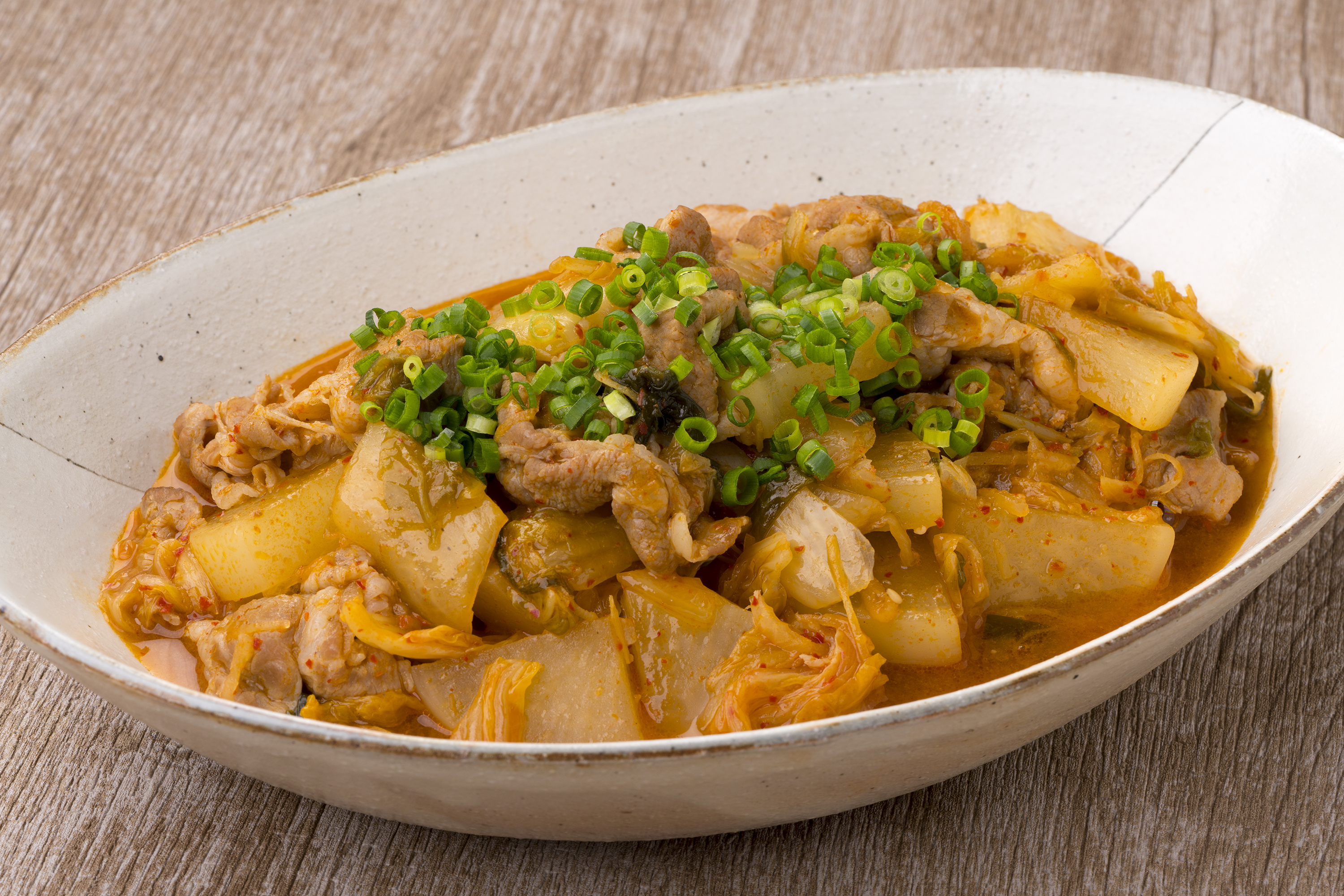 豚肉と大根のキムチ煮