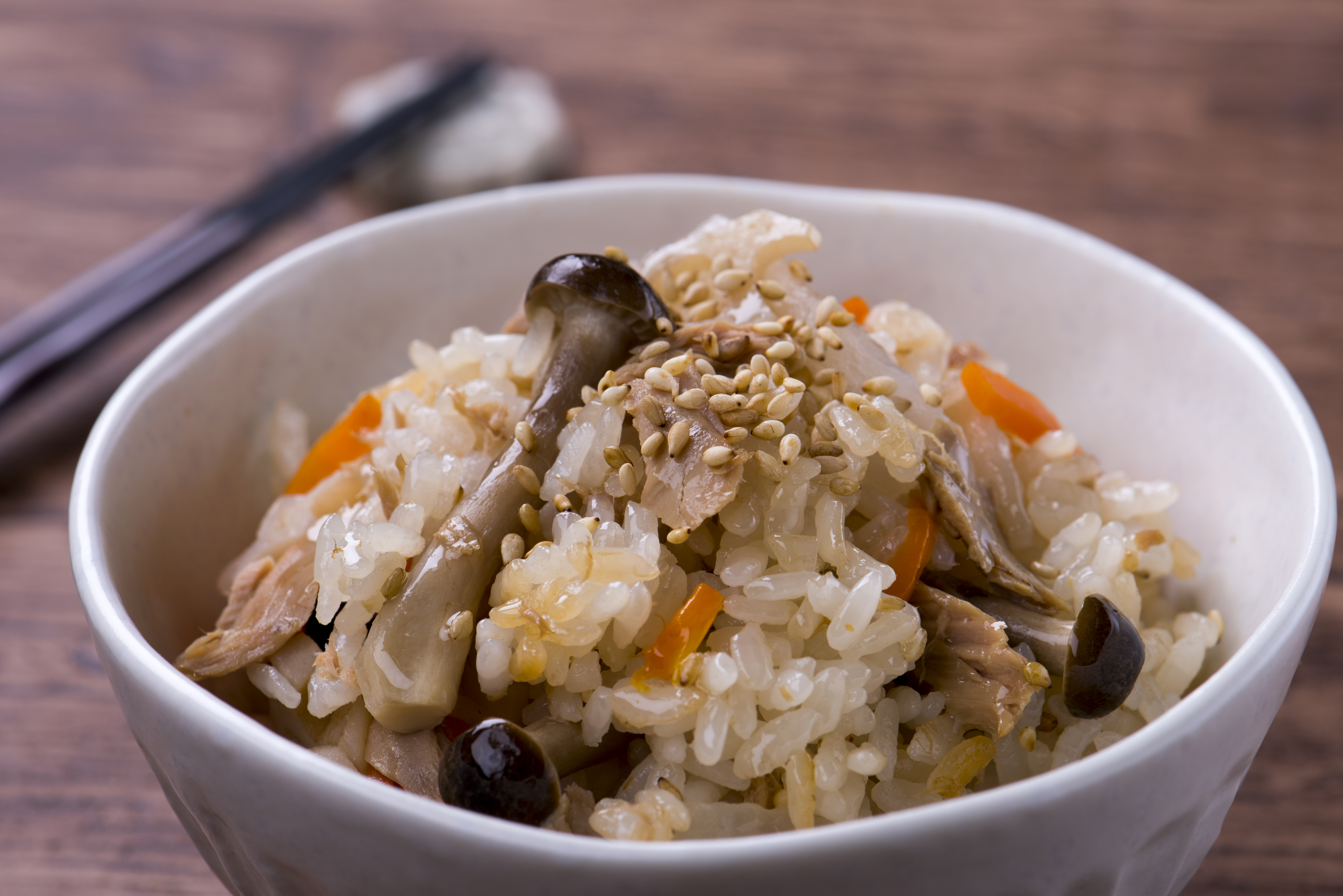 ツナと根菜の炊きこみご飯